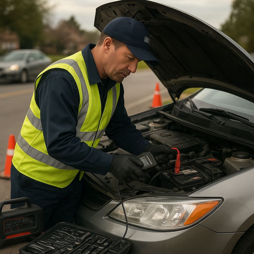 Pannenhilfe am Straßenrand